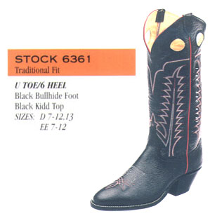 Tony Lama Buckaroo Black Bull Hide Leather Cowboy Boots deals Women 6.5 6361